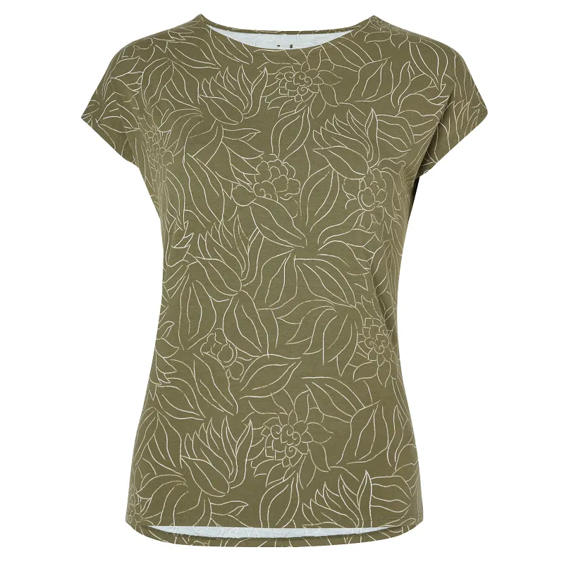 Sherpa Womens Neha Tee Evergreen Leaf